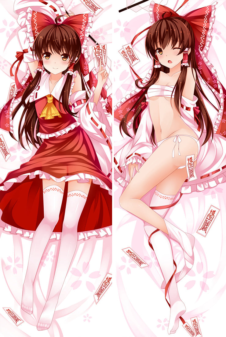 Touhou Project Reimu Hakurei Anime Dakimakura Pillow Cover image 0