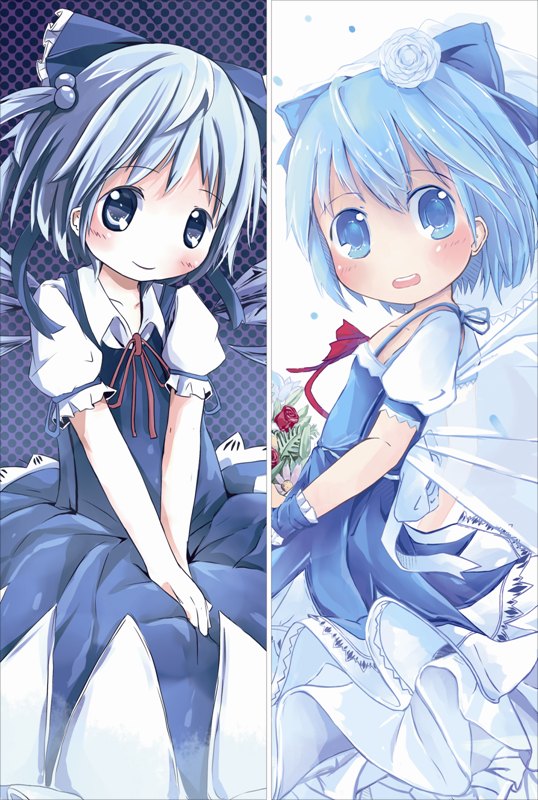 TouHou ProjectCirno Anime Dakimakura Waifu Pillow Case image 0