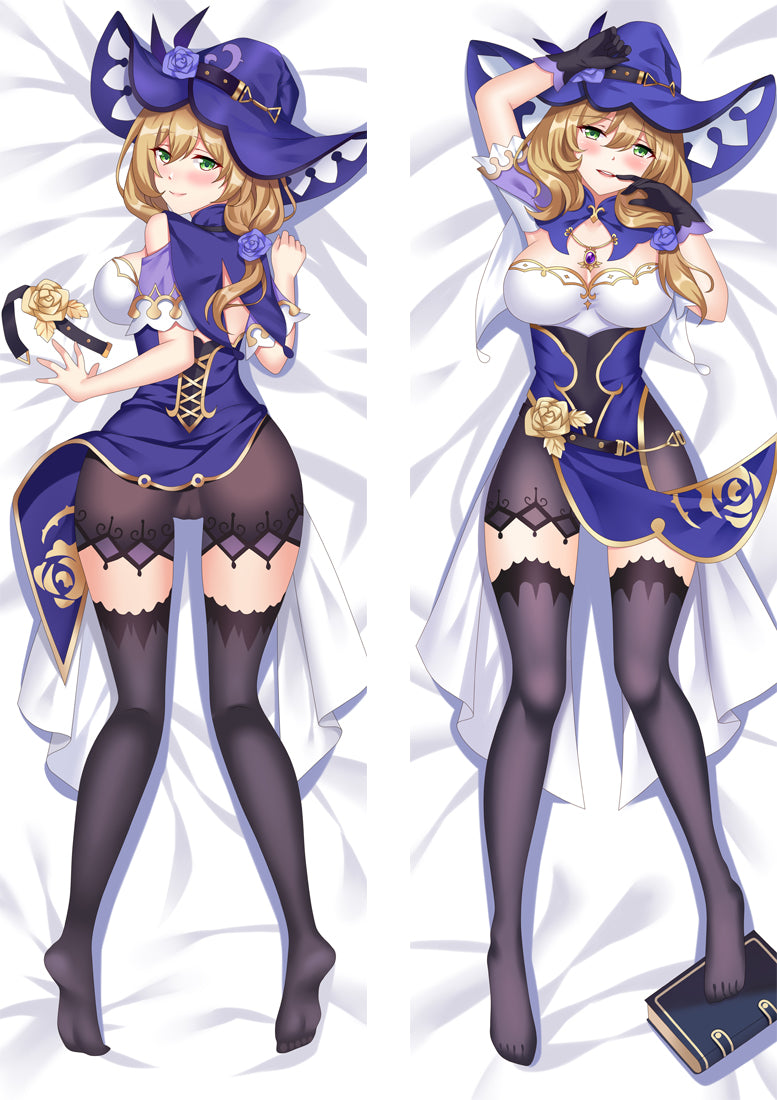 Genshin Impact Lisa Anime Dakimakura Body Pillow Cover image 0