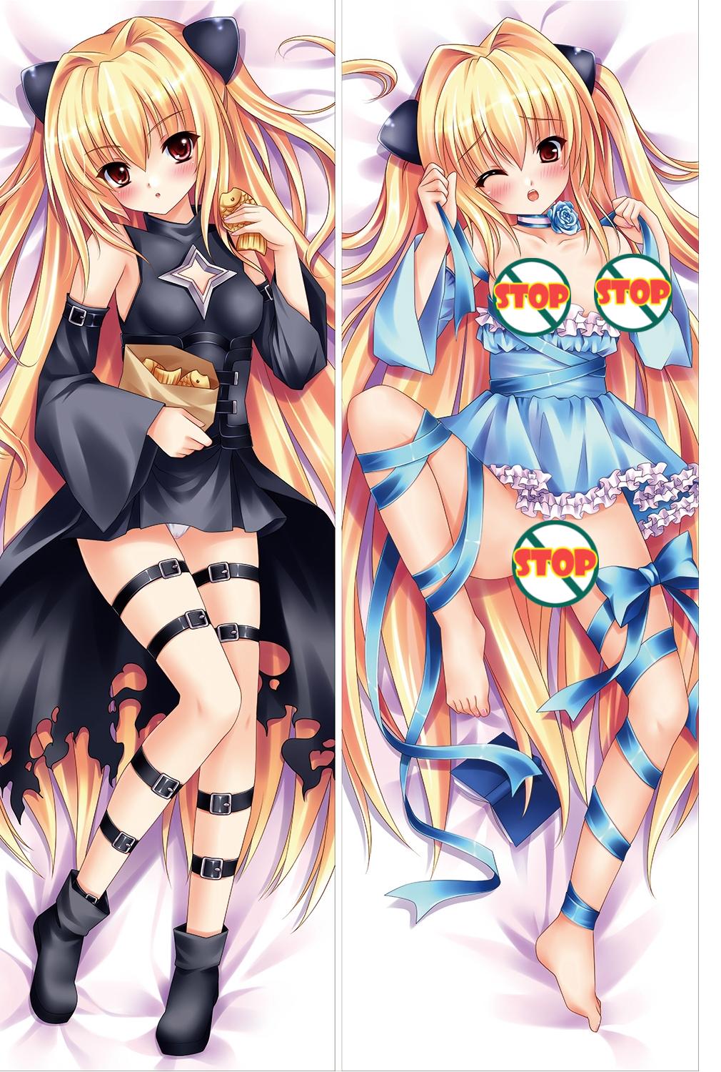 Golden Darkness 18+ Sex Body Pillow Case with Double Sides Zipper - To Love-Ru image 0