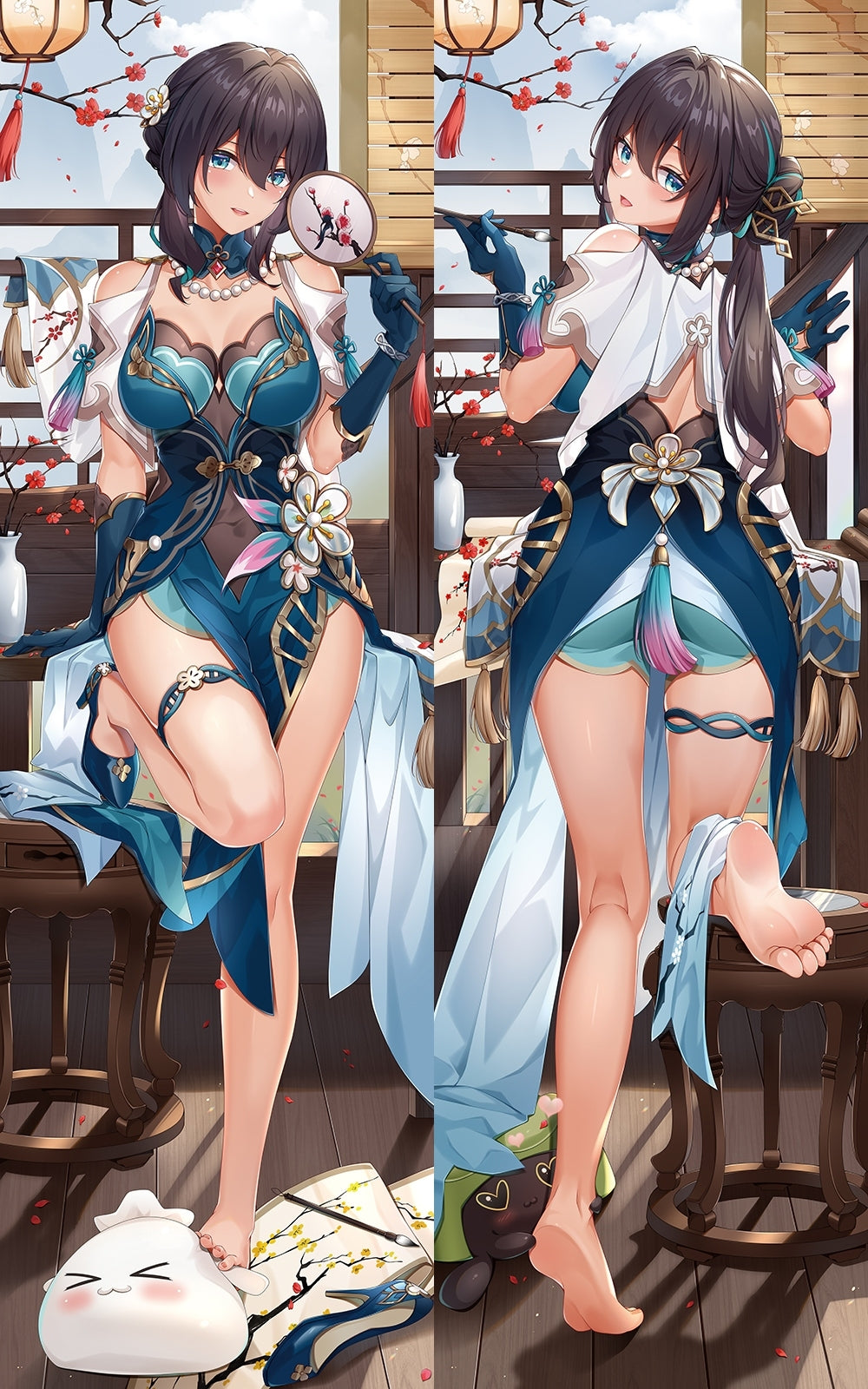 Honkai: Star Rail Ruan Mei Anime Dakimakura Girl Pillow Cover image 0