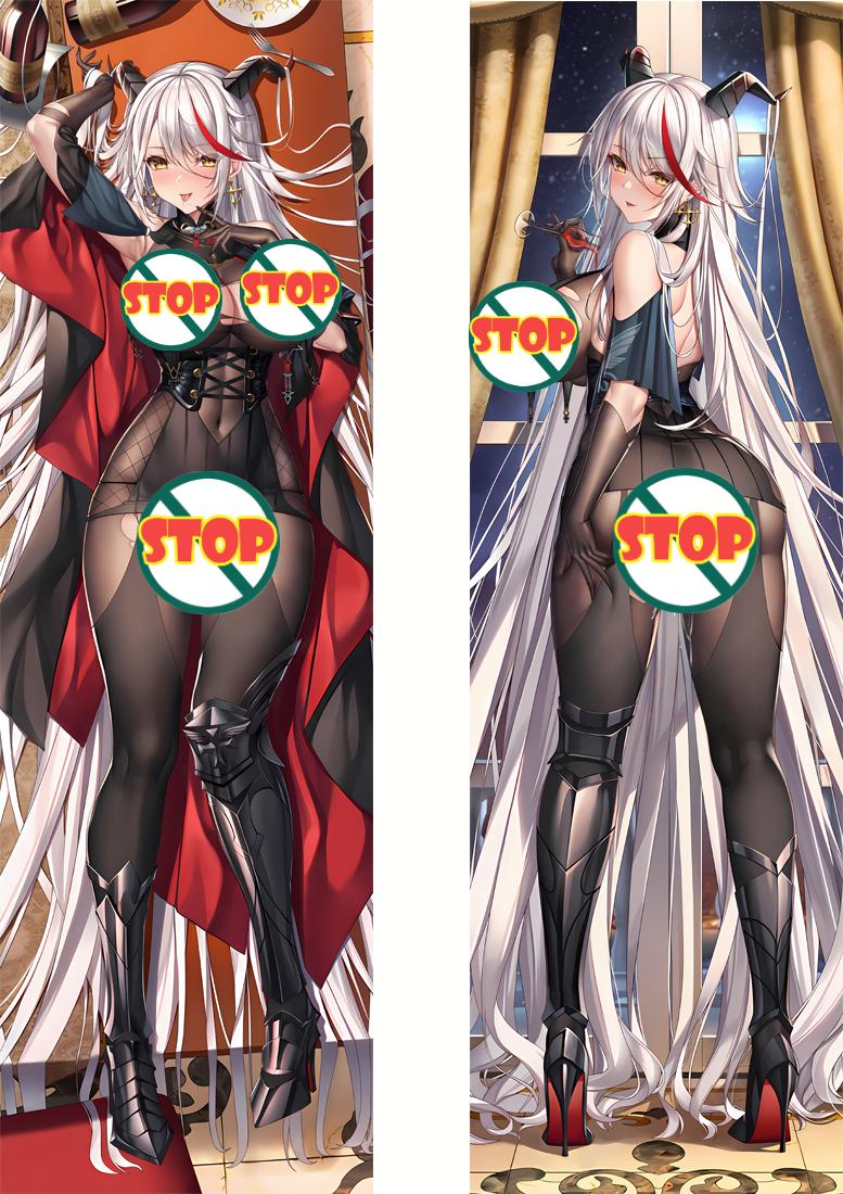 Azur Lane Aegir Anime Dakimakura Pillow Cover image 0