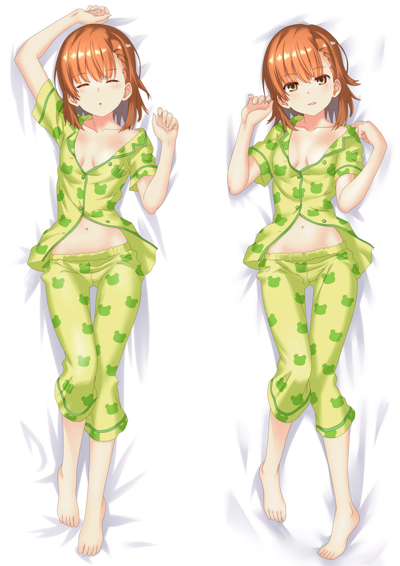 A Certain Scientific Railgun Mikoto Misaka Anime Dakimakura Body Pillow Cover image 0