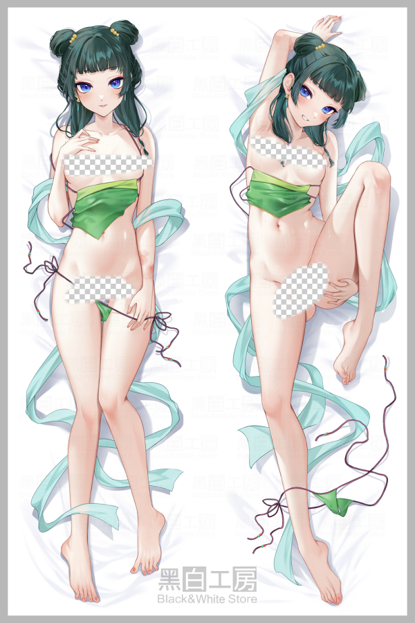 The Apothecary Diaries Maomao with Double Sides Zipper to make love Anime Dakimakura Pillow Case image 0
