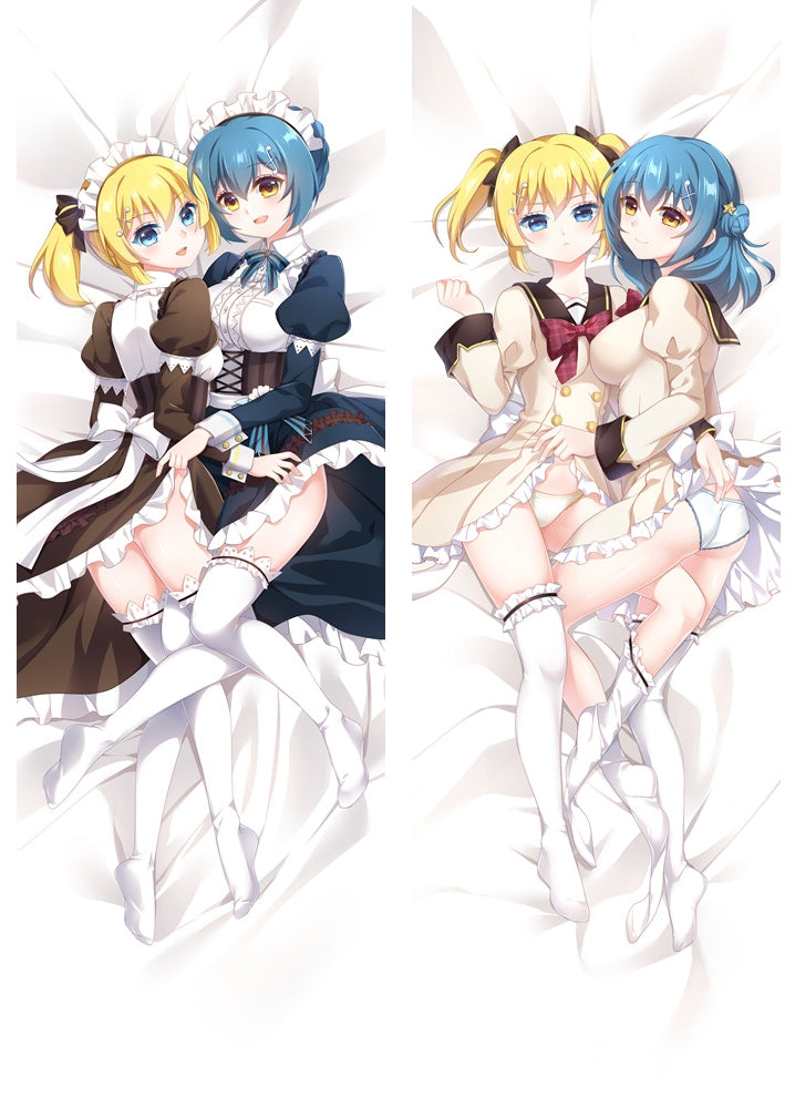 Anime Battle Girl High School Shiho Kunieda&Kanon Kougami Dakimakura Hugging Body Pillow Case image 0