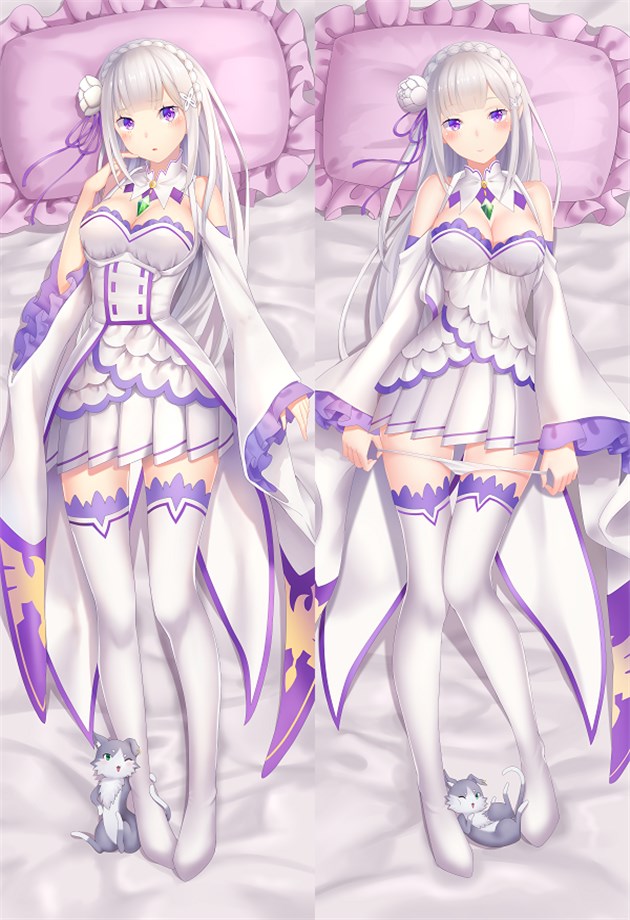 Re:Zero Emilia Anime Dakimakura Pillow Case69063 image 0