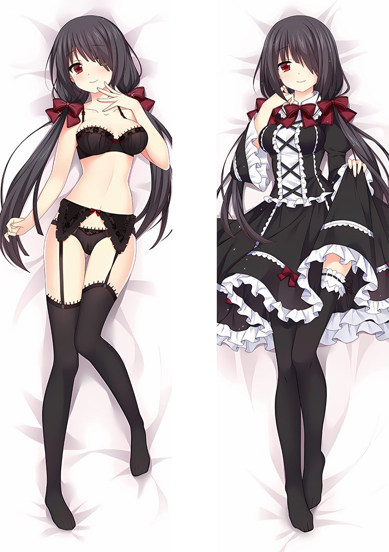 Date A Live Kurumi Tokisaki Anime Dakimakura Sexy Naked Body Pillow Cover image 0