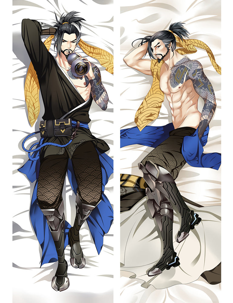 Overwatch OW Hanzo Anime Dakimakura Pillow Cover image 0