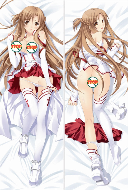 Sword Art Online Asuna Yuuki Anime Dakimakura Body Pillow Cover image 0