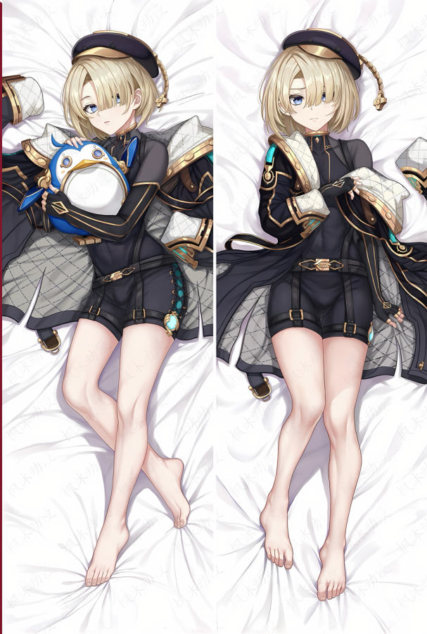 Genshin Impact Freminet Anime Dakimakura Body Pillow Cover image 0
