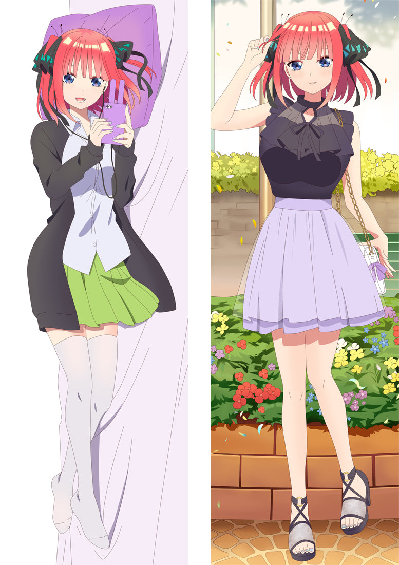 The Quintessential Quintuplets Nakano Nino Anime Hugging Dakimakura Body Pillow Cover image 0