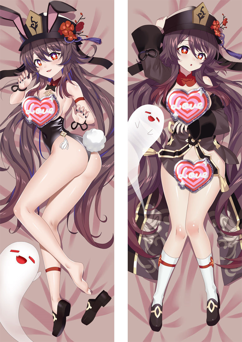 Genshin Impact Hutao Nude Anime Dakimakura Pillow Cover image 0
