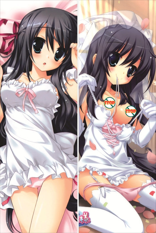 After happiness and extra hearts Kanou Kayoko Anime Dakimakura Waifu Pillow Case image 0