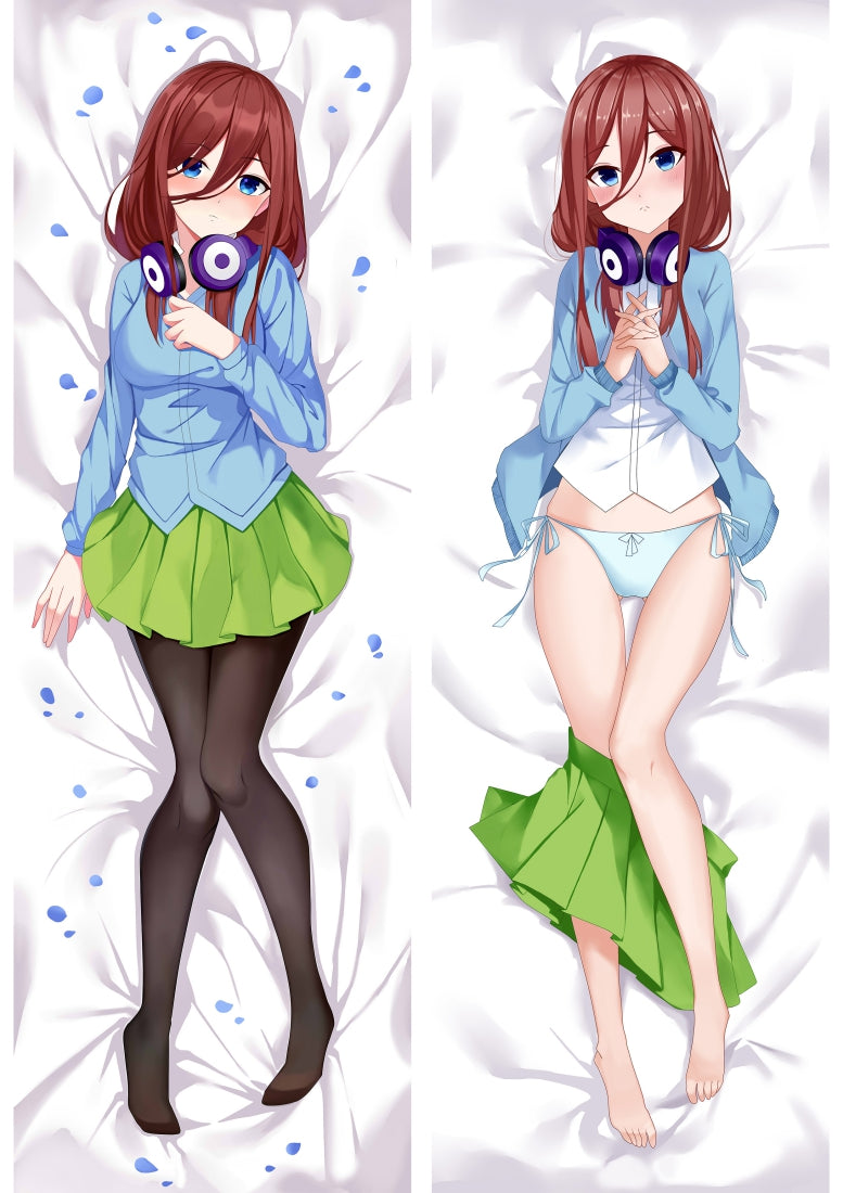 The Quintessential Quintuplets Nakano Miku Anime Dakimakura Pillow Cover image 0