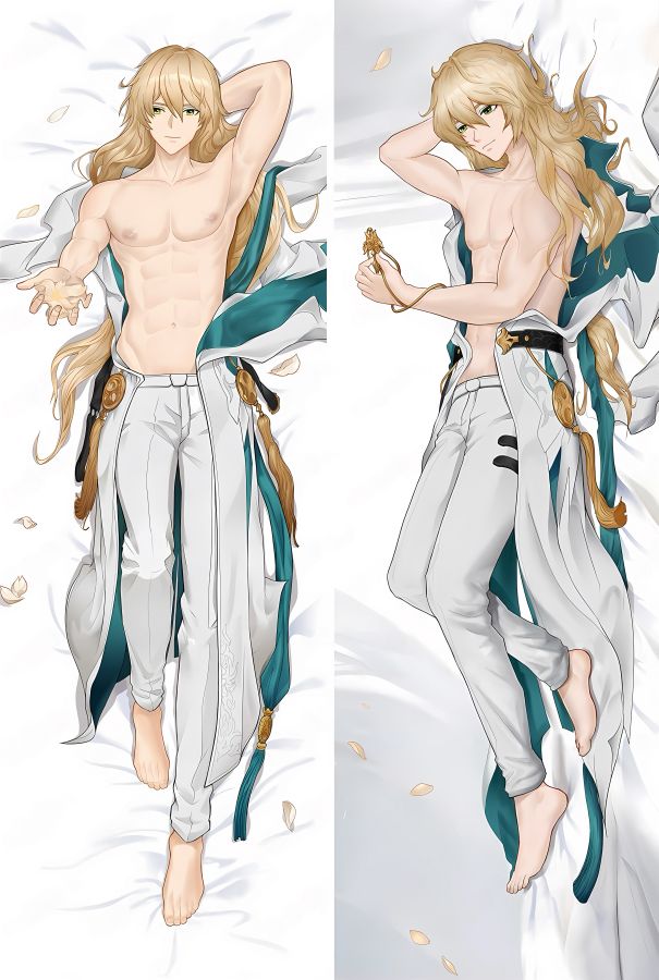 Honkai: Star Rail Luocha Anime Dakimakura Boy Body Pillow Cover image 0