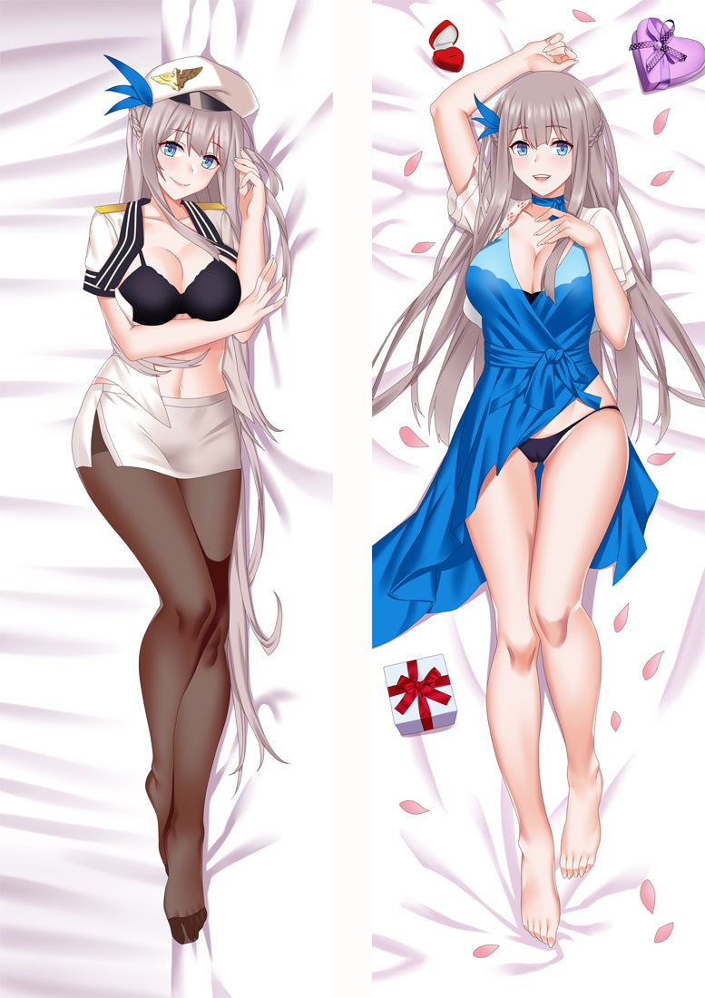 Warship Girls Lexington Anime Dakimakura Pillow Cover image 0