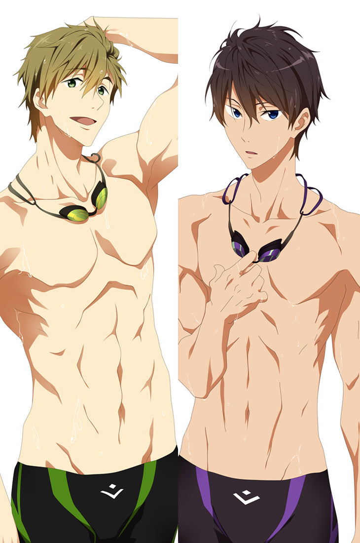 Kenk? Zenrakei Suieibu Umish? Tachibana Haruka Nanase Anime Dakimakura Pillow Cover image 0