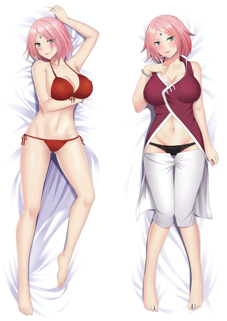 Naruto Sakura Haruno Anime Dakimakura Body Pillow Cover image 0