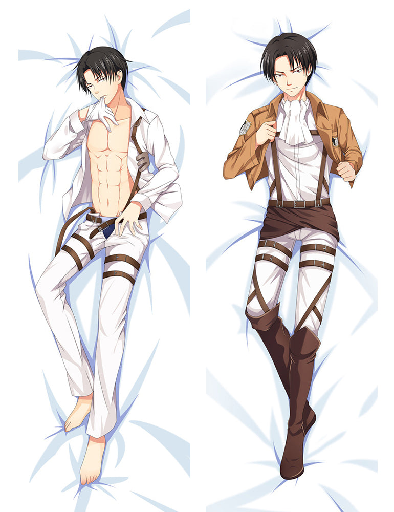 New Attack On Titan Shingeki no Kyojin Dakimakura Levi Anime Body Pillow Case image 0