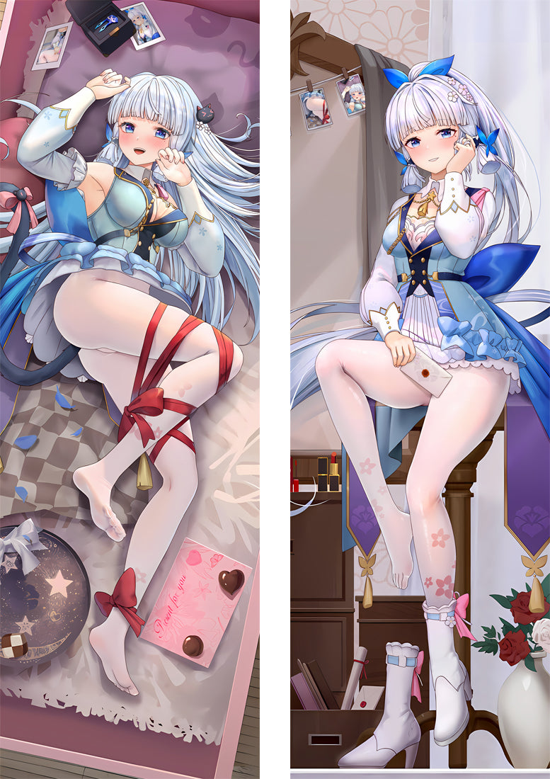 Genshin Impact Kamisato Ayaka Anime Hugging Dakimakura Pillow Cover image 0