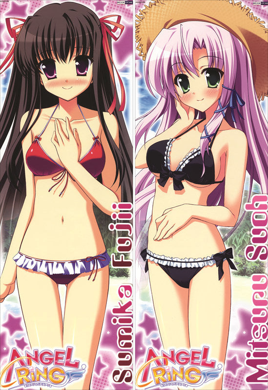 Angel Ring Sumika Fujii + Mitsuru Suou Anime Dakimakura Japanese Pillow Cover image 0