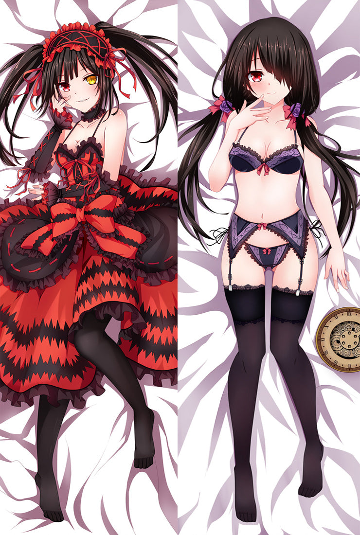 Date A Live Tokisaki Kurumi Anime Dakimakura Pillow Cover image 0