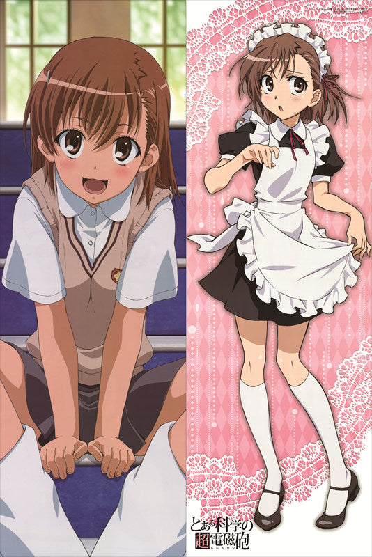 A Certain Scientific Railgun Mikoto Misaka Anime Dakimakura Body Pillow Case image 0