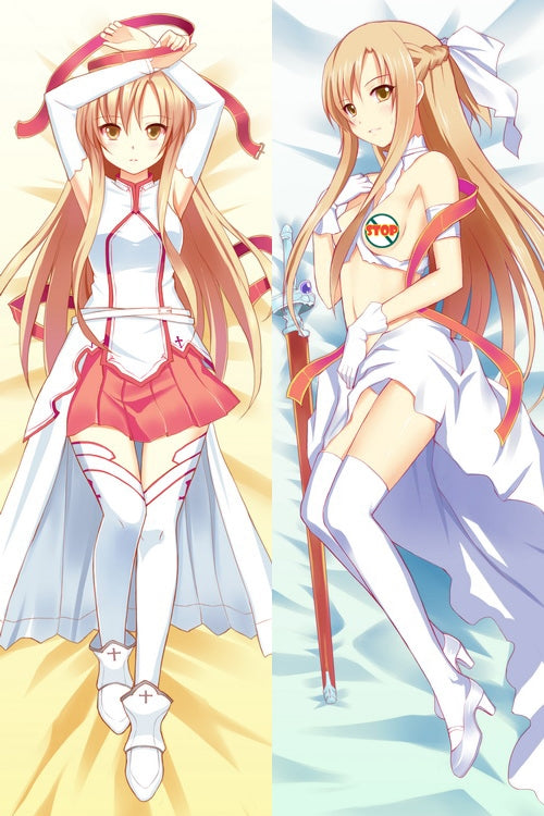 Sword Art Online Asuna Anime Dakimakura Japanese Pillow Cover image 0