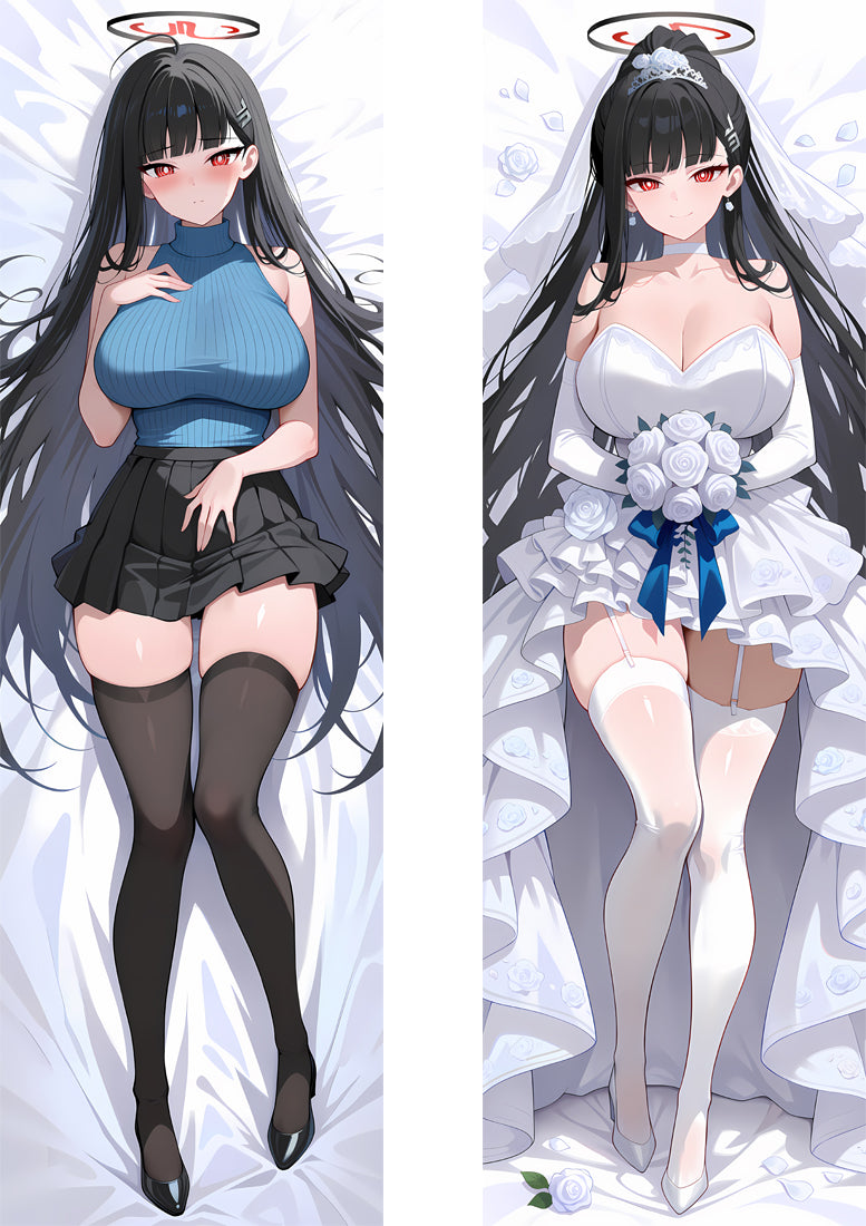 Blue Archive Tsukatsuki Rio Anime Dakimakura Girl Body Pillow Cover image 0