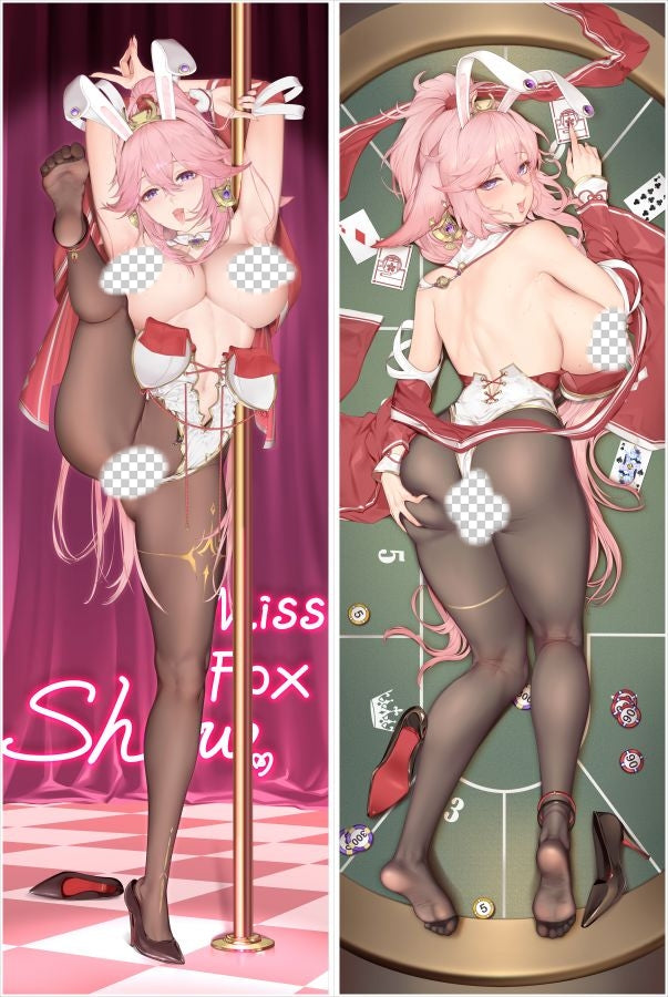 Genshin Impact Yae Miko Anime Dakimakura Sexy Body Pillow Cover image 0