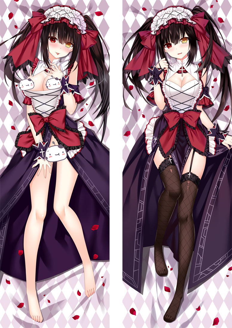 Date A Live Nightmare Tokisaki Kurumi Anime Dakimakura Pillow Cover image 0