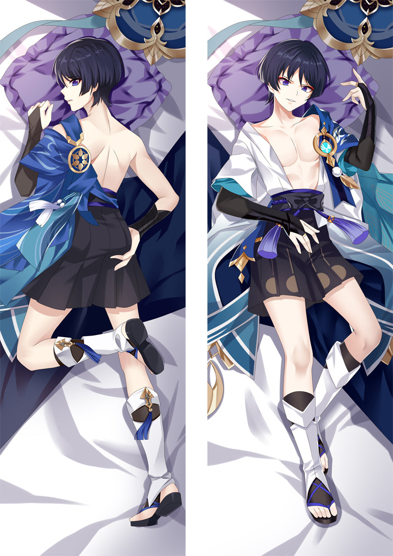 Wanderer Genshin Impact Dakimakura Body Pillow Cover image 0