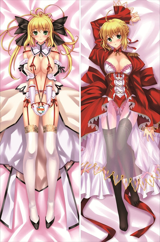 Fate stay night Saber with Double Sides Zipper to make love Anime Dakimakura Pillow Case image 0