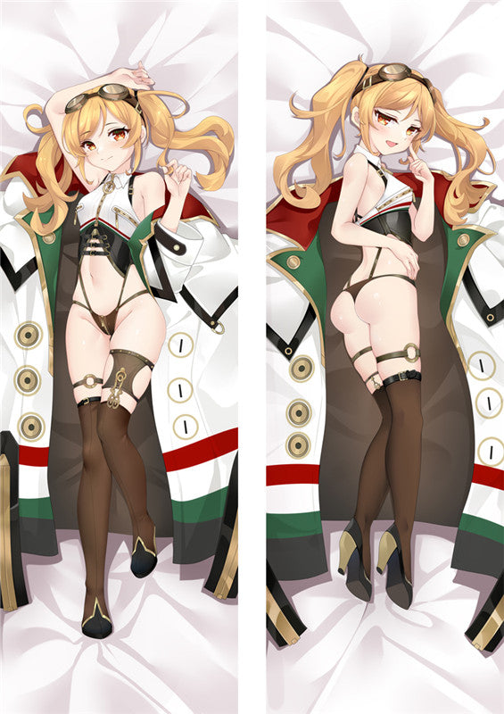 Azur Lane RN Leonardo Da Vinci Anime Dakimakura Body Pillow Cover image 0