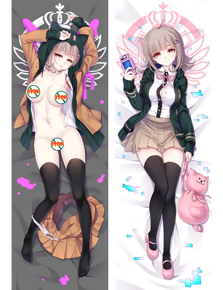 Danganronpa Nanami ChiaKi Anime Dakimakura Otaku Pillow Case Cover Hugging Body image 0