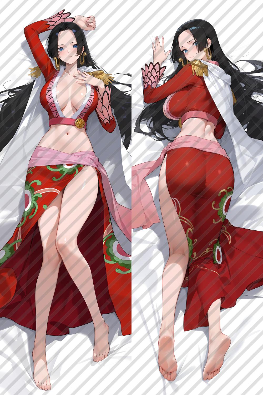 One Piece Boa Hancock Anime Dakimakura Sexy Body Pillow Cover image 0