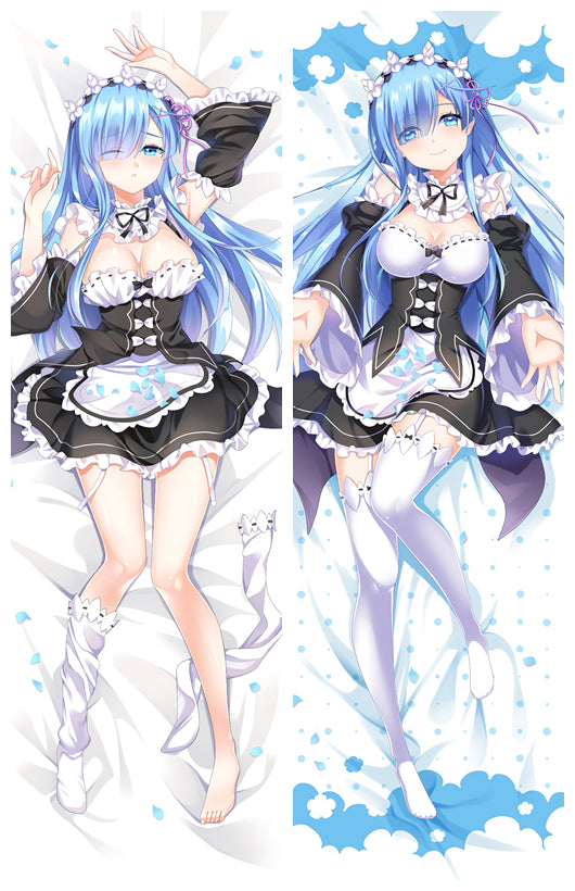 Re:Zero Rem Anime Dakimakura Body Pillow Cover image 0
