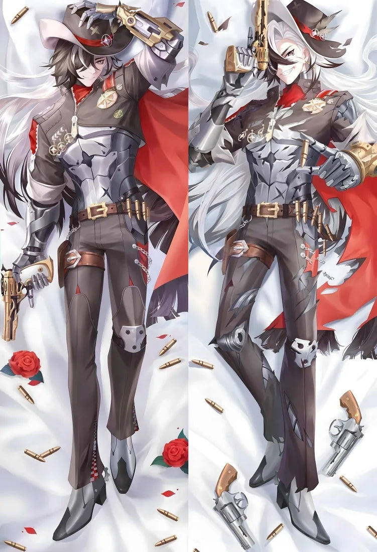Honkai: Star Rail Boothill Anime Dakimakura Man Body Pillow Cover image 0