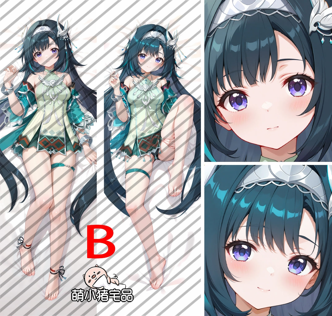 Genshin Impact Lan Yan Anime Dakimakura Body Pillow Cover image 0
