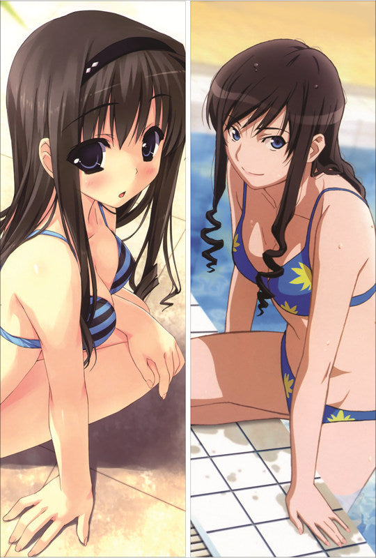 Amagami Ayatsuji Tsukasa + Morishima Haruka Anime Dakimakura Body Pillow Cover image 0
