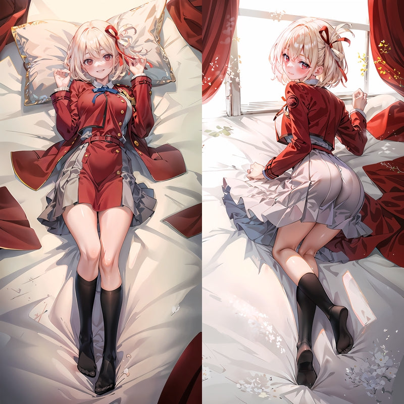 Lycoris Recoil Chisato Nishikigi Anime Dakimakura Body Pillow Cover image 0