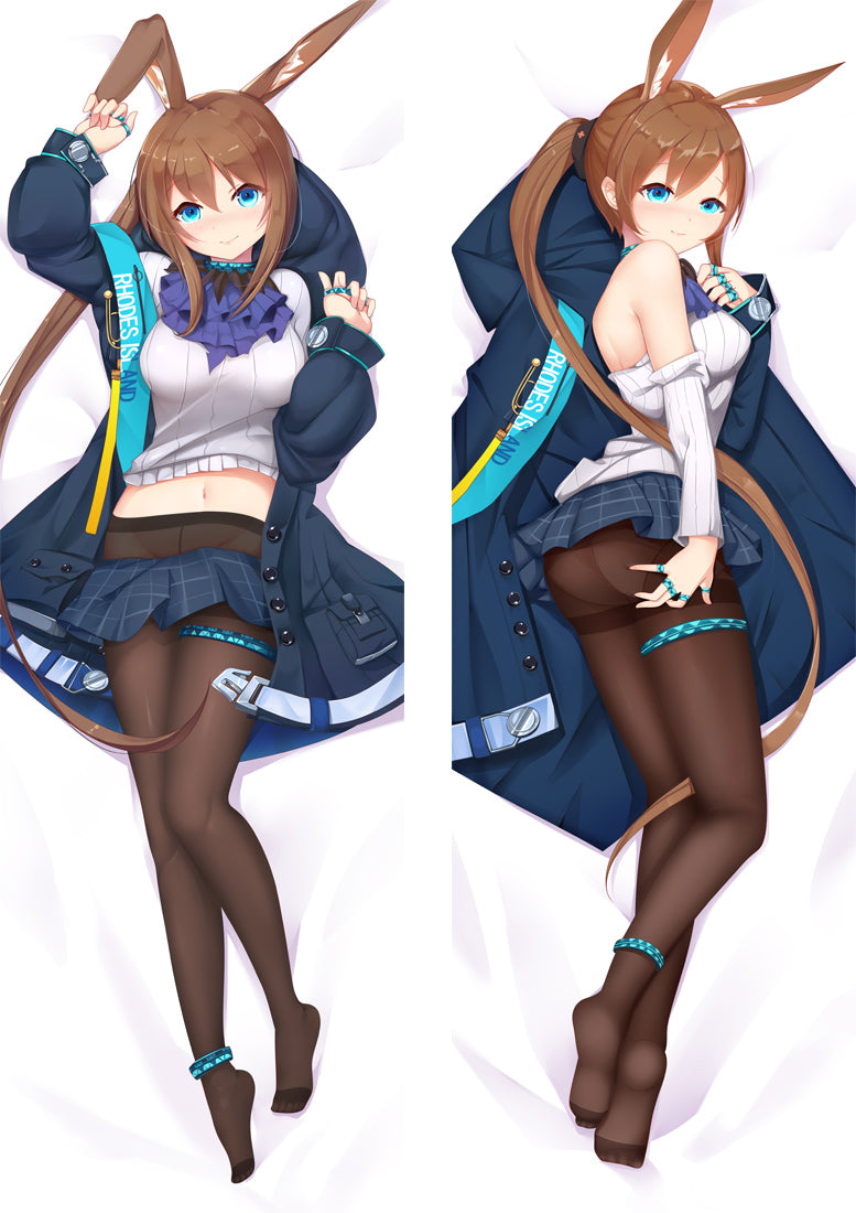Arknights AMIYA Anime Dakimakura Pillow Cover image 0