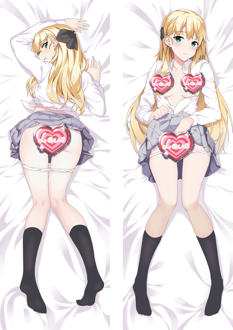Gamers! Tendou Karen with Double Sides Zipper to make love Anime Dakimakura Pillow Case image 0