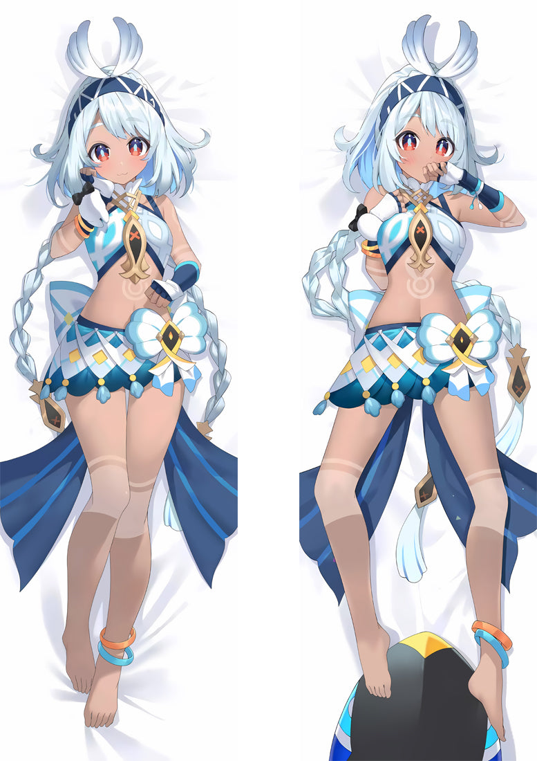 Genshin Impact Mualani Anime Dakimakura Body Pillow Cover image 0
