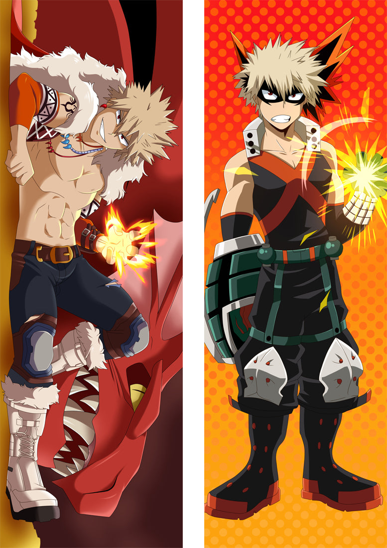 My Hero Academia Katsuki Bakugo Anime Dakimakura Body Pillow Cover image 0