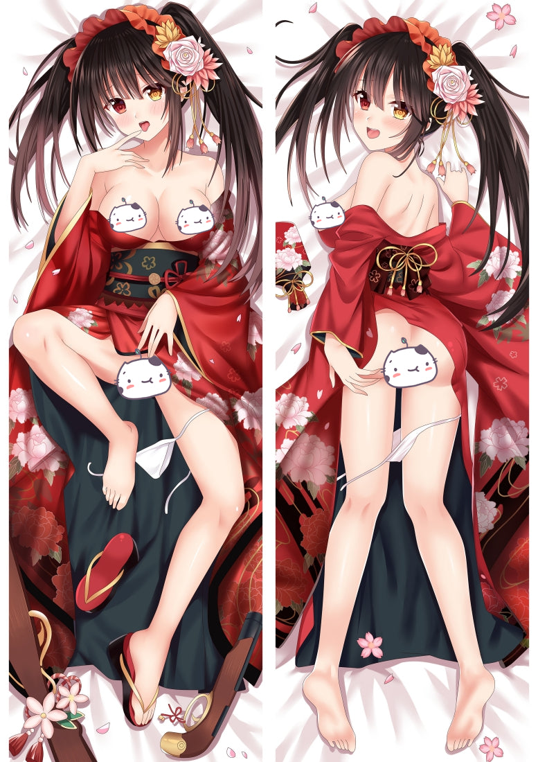 Date A Live Nightmare Tokisaki Kurumi Anime Dakimakura Pillow Cover image 0
