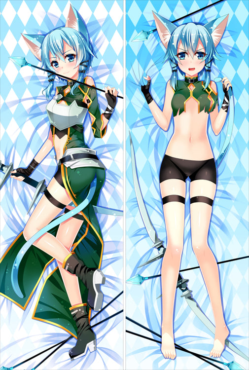 Sword Art Online II - Sinon Anime Dakimakura Waifu Pillow Case image 0