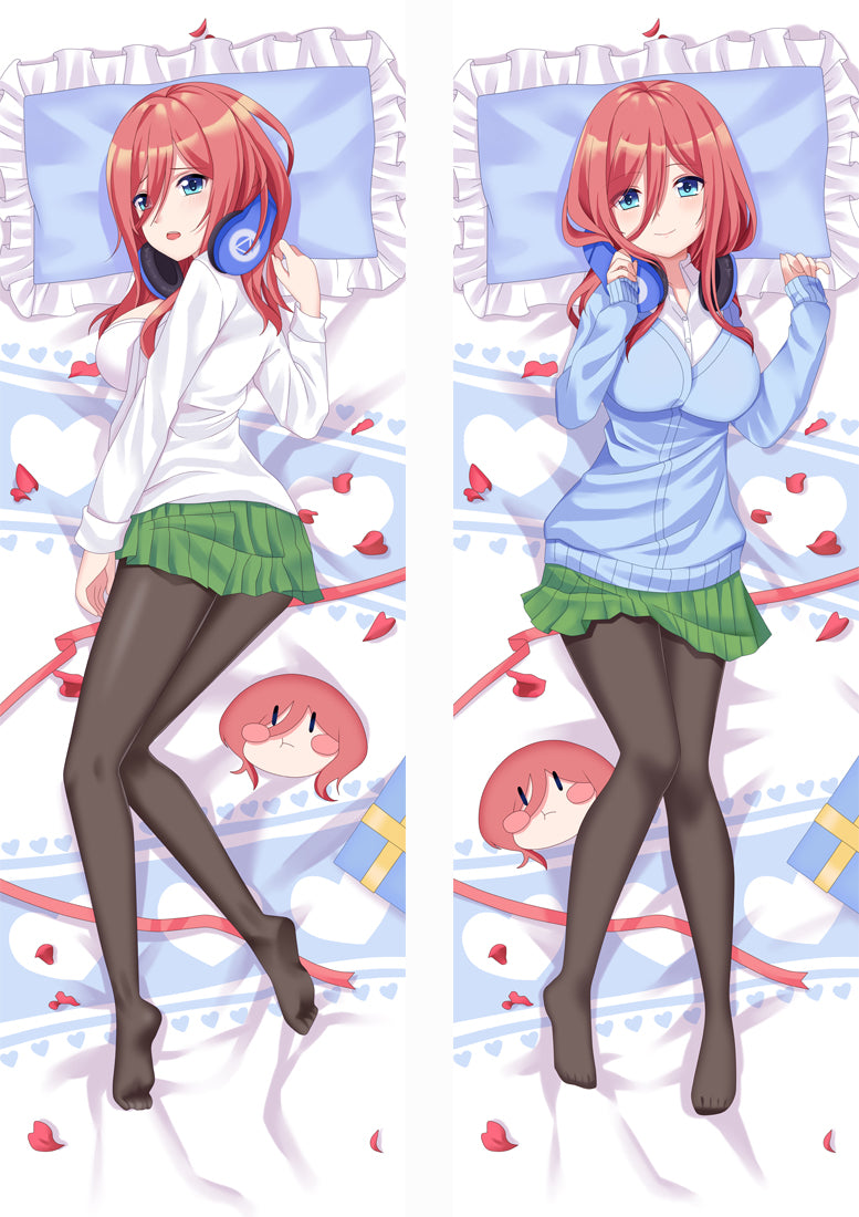 The Quintessential Quintuplets Nakano Miku Anime Dakimakura Pillow Cover image 0