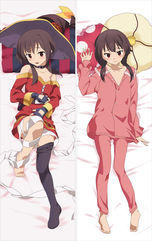 KonoSuba: Godos Blessing on this Wonderful World! Megumin with Double Sides Zipper To Make Love Anime Dakimakura Pillow Case image 0