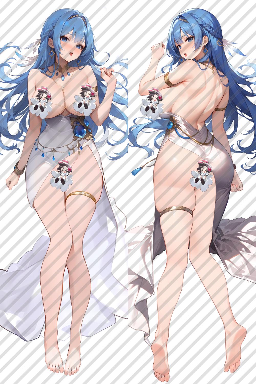 Goddess of Victory: Nikke Helm Anime Dakimakura Sexy Body Pillow Cover image 0